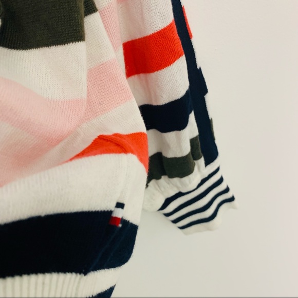 Tommy Hilfiger Striped Sweater Balloon Sleeves - Picture 8 of 9